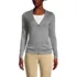Women's Cotton Modal V-neck Cardigan Sweater, Front