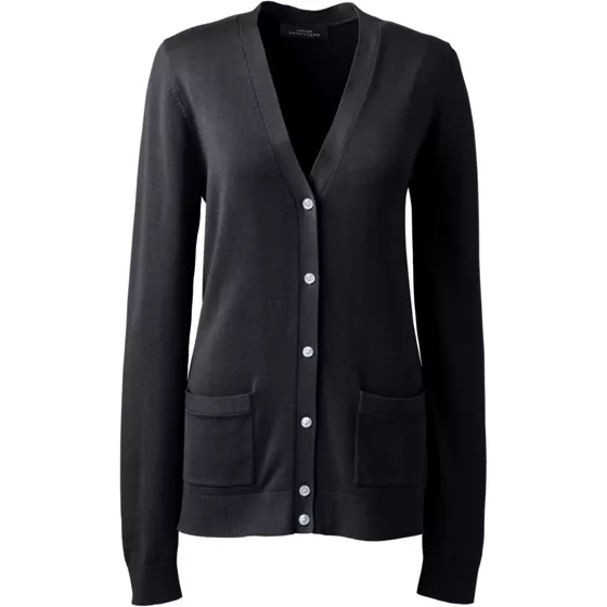 Women's Cotton Modal V-neck Cardigan Sweater - primary