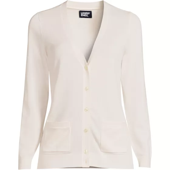 Women's Cotton Modal V-neck Cardigan Sweater - primary