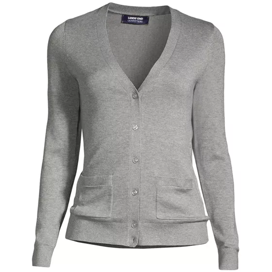 Women's Cotton Modal V-neck Cardigan Sweater - primary