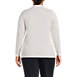 Women Plus Size Cotton Modal V-neck Cardigan Sweater, Back