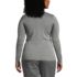 Women Plus Size Cotton Modal V-neck Cardigan Sweater, Back