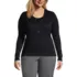 Women Plus Size Cotton Modal V-neck Cardigan Sweater, Front