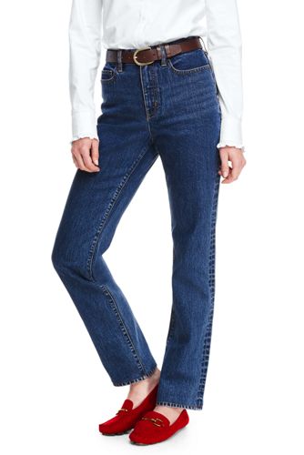 womens high waisted straight leg jeans uk