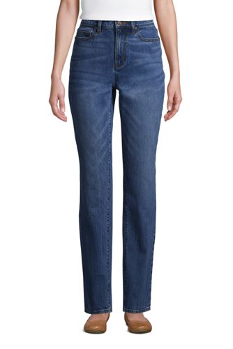 lands end women's jeans straight leg