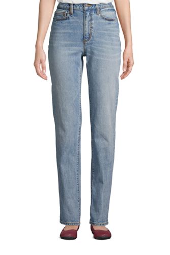 womens straight leg high waist jeans