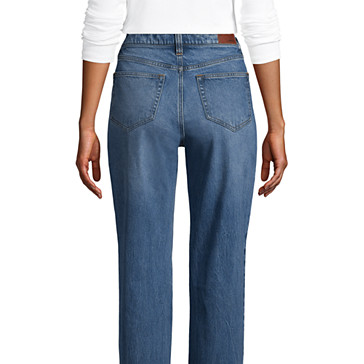 Straight Fit Jeans High Waist in Indigo für Damen image number 1
