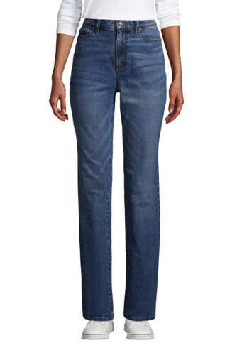 Lands end best sale high waisted jeans