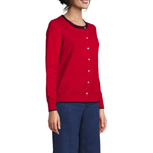 Le Cardigan Fines Mailles Supima, Femme Stature Standard image number 2