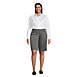 Women's Plus Size Plain Front Blend Chino Shorts, alternative image