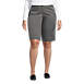 Women's Plus Size Plain Front Blend Chino Shorts, Front