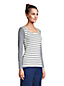 Le T-Shirt Rayé Stretch en Coton Modal à Manches Longues, Femme Stature Standard