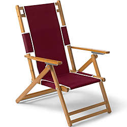 Wooden Lounge Patio Chair, Front
