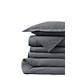 Luxe Supima Cotton Heathered Flannel Duvet Bed Cover - 6oz, Front