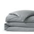 Luxe Supima Cotton Heathered Flannel Duvet Bed Cover - 6oz, alternative image