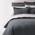 Luxe Supima Cotton Heathered Flannel Duvet Bed Cover - 6oz, alternative image