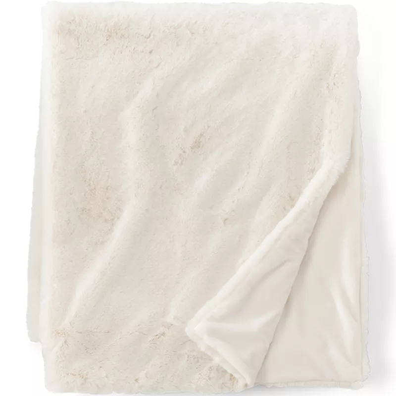 Faux Fur Throw Blanket, Front
