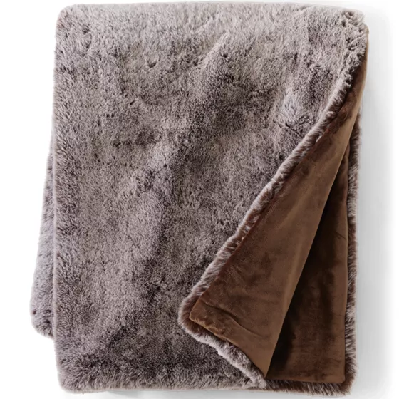 Faux Fur Throw Blanket - primary