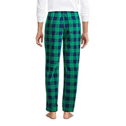 Men's Fleece Pajama Pants, Back