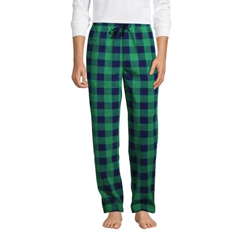 Lands\u2019 End Jersey Pants black-red check pattern casual look Fashion Trousers Jersey Pants Lands’ End 