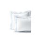 400 Thread Count Premium Supima Cotton No Iron Sateen Embroidered Pillow Sham, Front