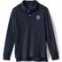 School Uniform Kamehameha Kids Long Sleeve Mesh Polo, Front