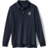 School Uniform Kamehameha Kids Long Sleeve Mesh Polo, Front