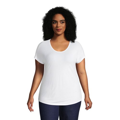 Plus size store rayon spandex tops