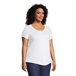 Women's Plus Size U-neck Jersey T-shirt, alternative image