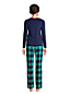 Le Pyjama 2 Pièces en Flanelle à Motifs, Femme Stature Standard