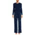 Women's Pajama Set Knit Long Sleeve T-Shirt and Flannel Pants, Front