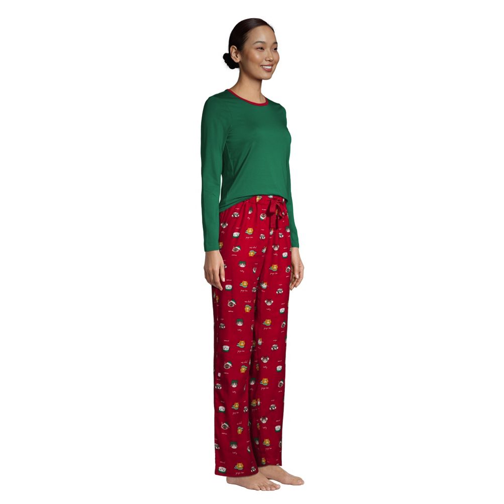 XULEN Christmas Pajamas Women's Flannel Long-Sleeve Top and Pant