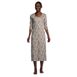 Women's Supima Cotton Long Sleeve Midcalf Nightgown, alternative image