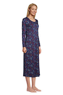 Women's Supima Cotton Long Sleeve Midcalf Nightgown, alternative image