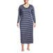 Women's Plus Size Supima Cotton Long Sleeve Midcalf Nightgown, Front