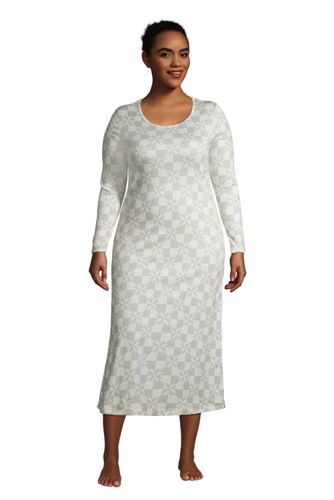 cotton knit nightgowns plus size