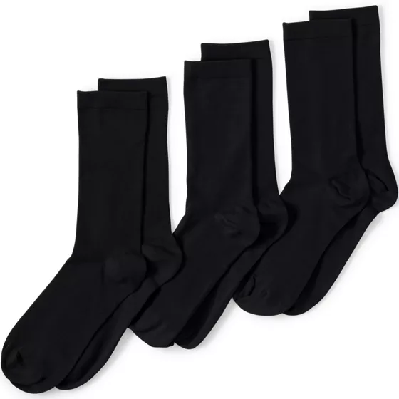 School Uniform Women's 3-Pack Everyday Basic Crew Socks - primary