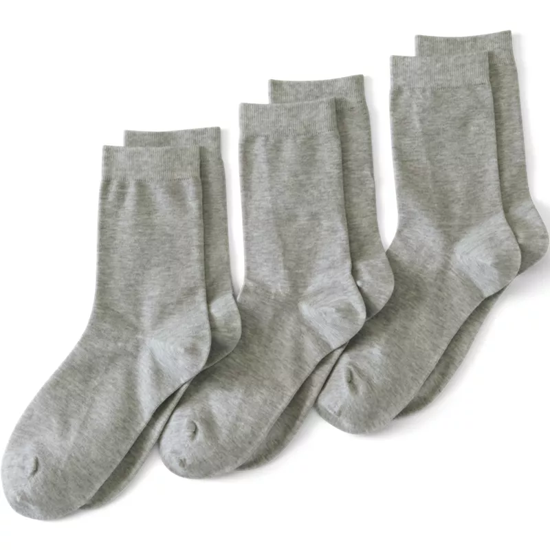 Women's 3-Pack Everyday Basic Crew Socks, Front