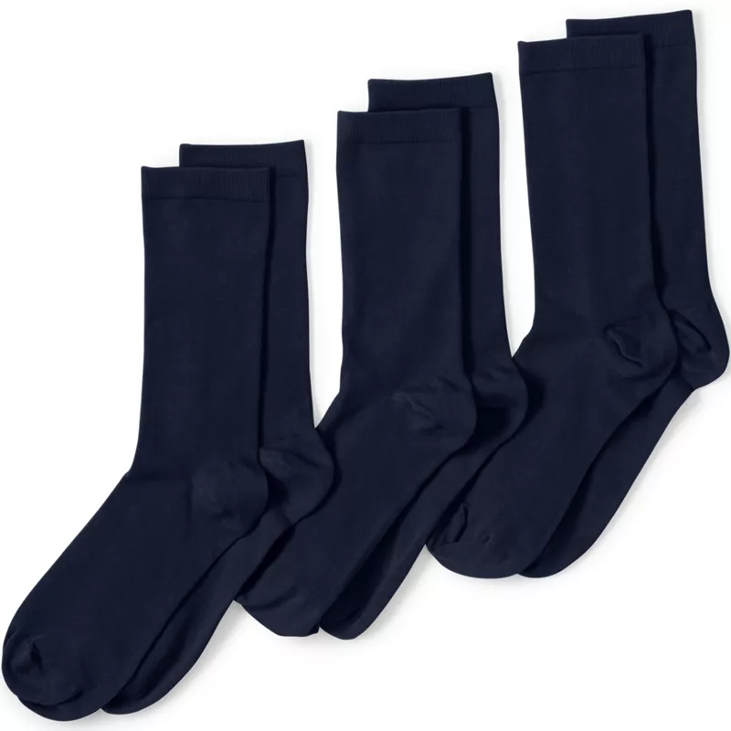 Women's 3-Pack Everyday Basic Crew Socks, Front