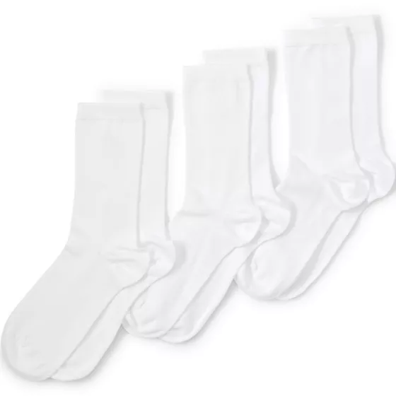 Women's 3-Pack Everyday Basic Crew Socks - primary