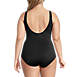 Women's Plus Size SlenderSuit Tummy Control Chlorine Resistant V-neck Wrap One Piece Swimsuit, Back
