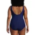 Women's Plus Size New SlenderSuit Wrap One Piece Swimsuit, Back