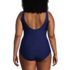 Women's Plus Size SlenderSuit Wrap One Piece Swimsuit, Back