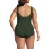 Women's Plus Size Slender Suit Wrap One Piece Swimsuit, Back