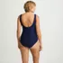 Women's Plus Size Long Torso SlenderSuit Wrap One Piece Swimsuit, Back