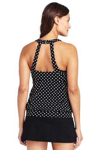 lands end blouson tankini top