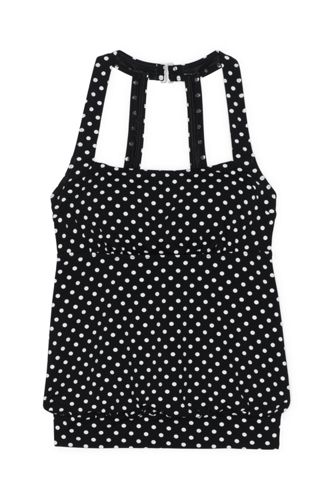 lands end blouson tankini top