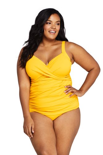 lands end plus size tankini tops