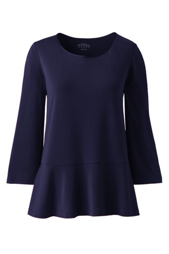 lands end ruffle t shirt dress