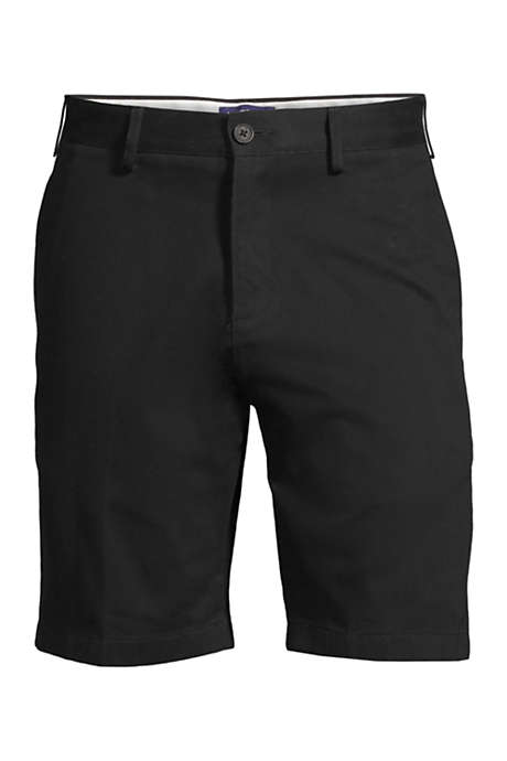 Men's 9 Inch Plain Front Classic Fit No Iron Chino Shorts